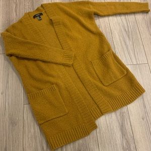 Long Mustard Cardigan